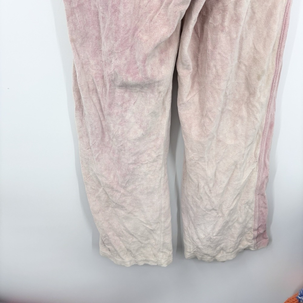 Diesel Free People P-Martyn Velvety Chenille Track Pants Medium Pink Indie Y2K - Picture 5 of 7